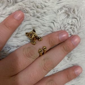 french bulldog ring (gold)